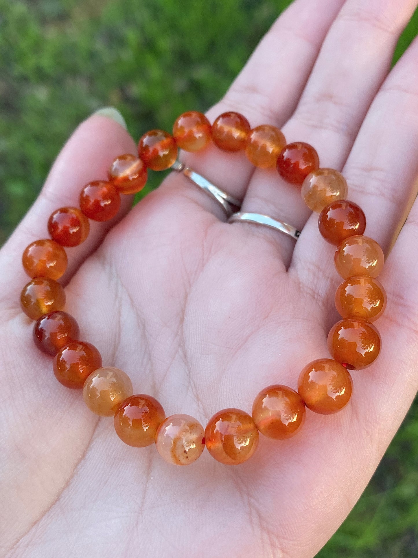 צמיד קרנליאן | שמחה | אומץ | כוח פנימי