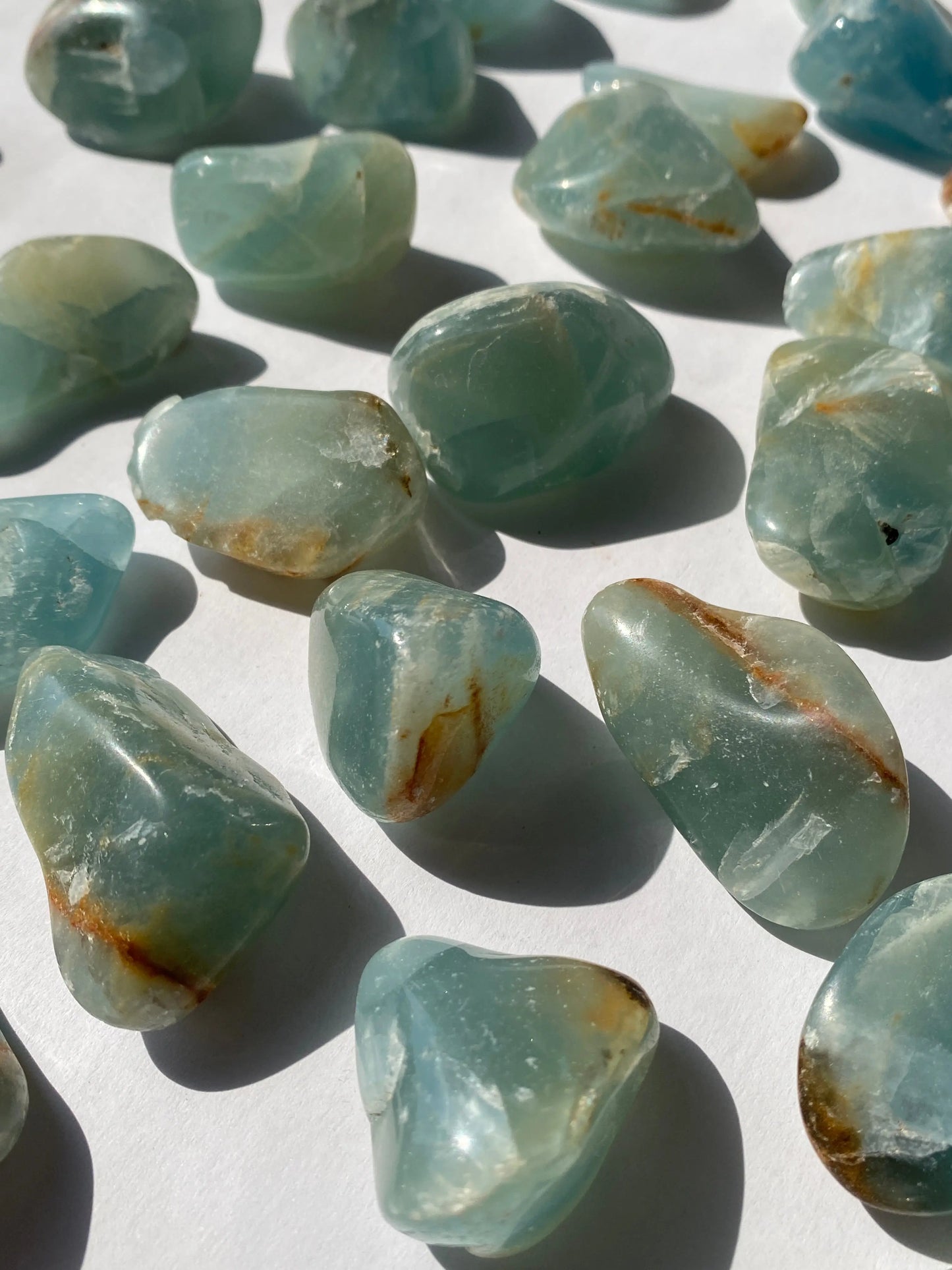 אוניקס כחול אקוונטין קלציט | תקשור | בהירות מחשבתית | קבלה עצמית Phoenix Crystals - פניקס קריסטלים