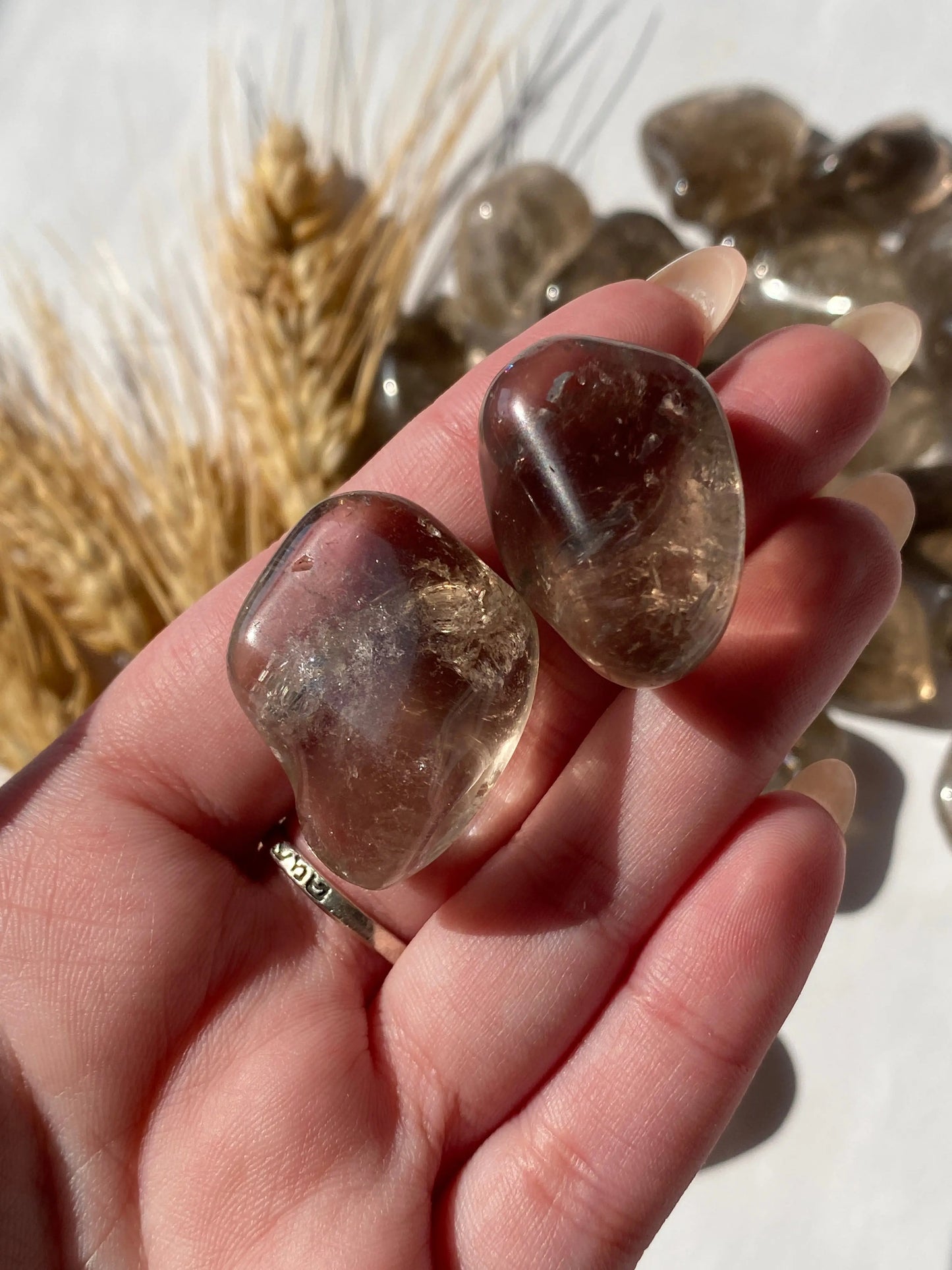 סמוקי קוורץ חלוק נחל | שחרור |הגנה | בהירות מחשבתית Phoenix Crystals - פניקס קריסטלים