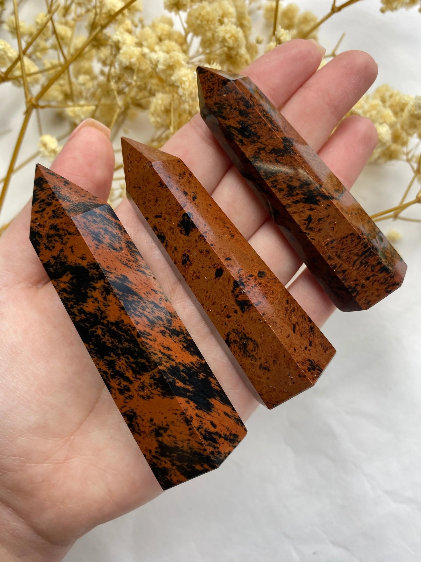 אוביסידאן מהגוני | קרקוע | הגנה |תמיכה Phoenix Crystals