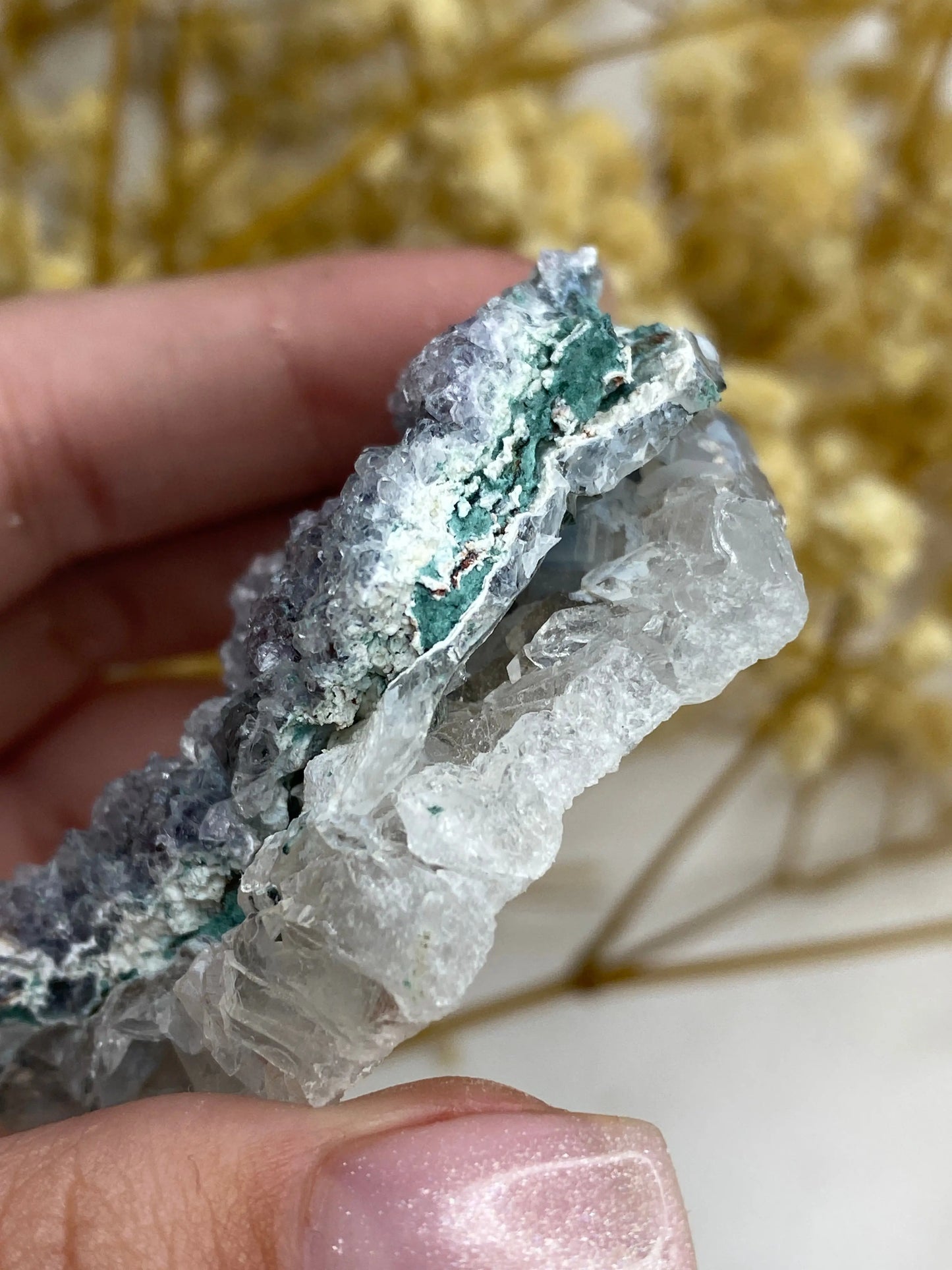 אמטיסט פרח גולמי | רוחניות | גדילה | שלווה Phoenix Crystals