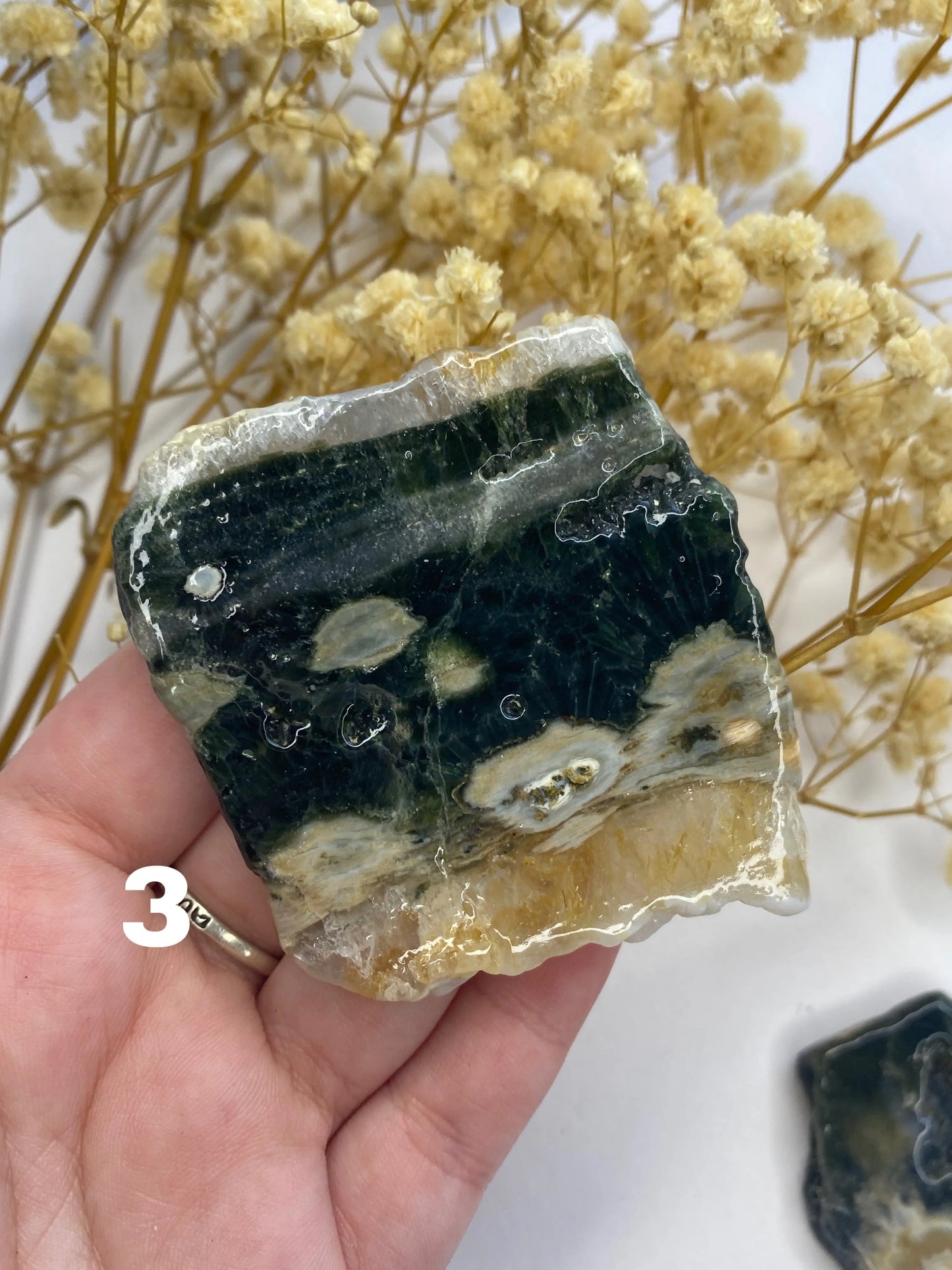 אושן ג׳ספר פרוסה צורה חופשית | צמיחה | בטחון | איזון Phoenix Crystals