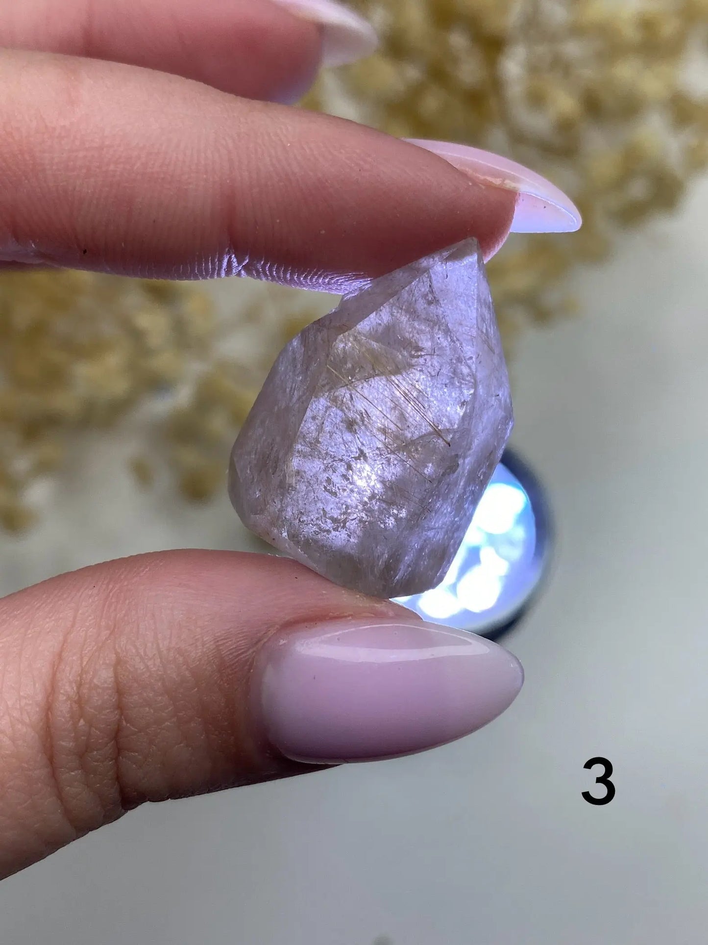 רוטיל קוורץ עמוד | עוצמה | בהירות | תובנה Phoenix Crystals - פניקס קריסטלים