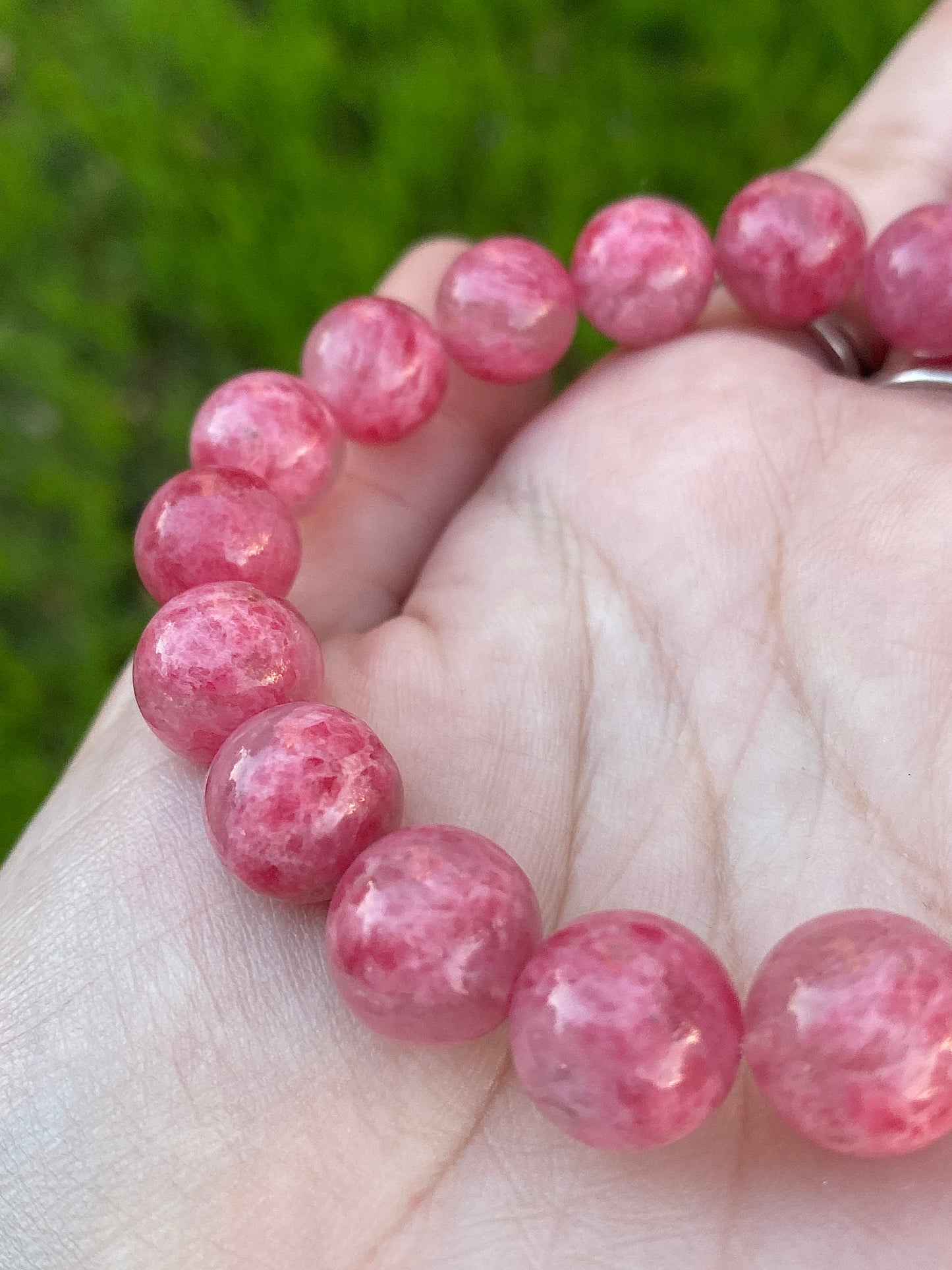 צמיד רודונייט בקוורץ |אהבה |  ריפוי ריגשי | איזון