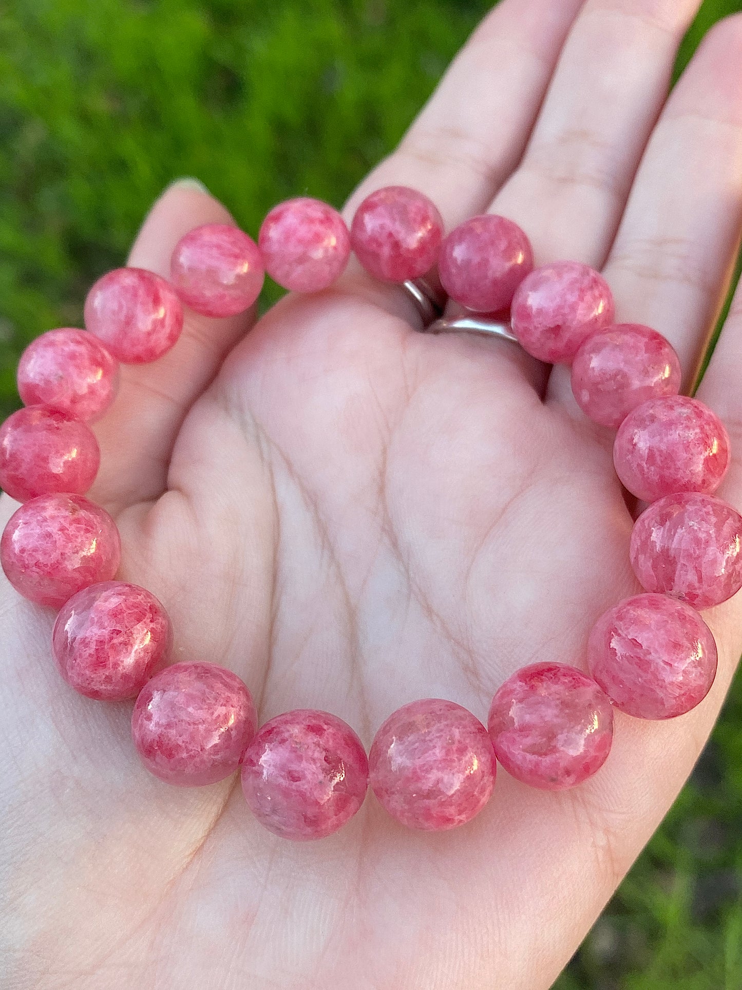 צמיד רודונייט בקוורץ |אהבה |  ריפוי ריגשי | איזון